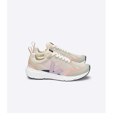 Veja CONDOR 2 ALVEOMESH Women's Shoes Beige/Purple | CA 498OKI